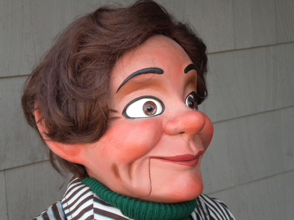 Possibly Number One, a ventriloquist figure attributed to Bill Nelson