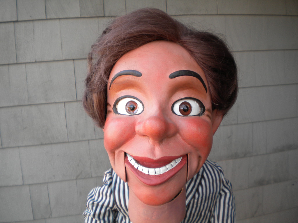 Possibly Number One, a ventriloquist figure attributed to Bill Nelson