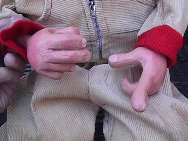 Corky, a ventriloquist figure attributed to Scott Bryte