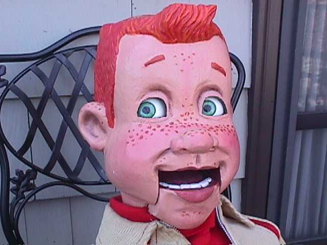 Corky, a ventriloquist figure attributed to Scott Bryte