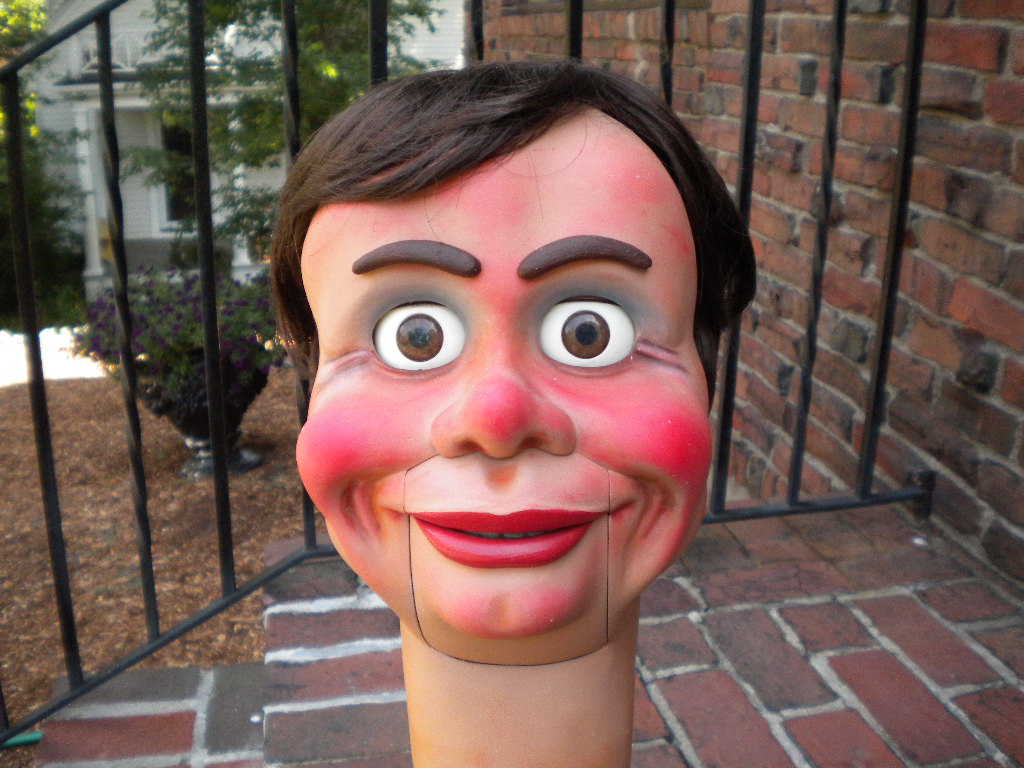 Cecil Wigglenose, a ventriloquist figure attributed to Dan Lavender