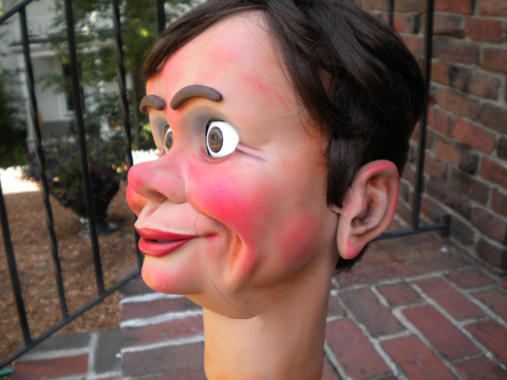 Cecil Wigglenose, a ventriloquist figure attributed to Dan Lavender
