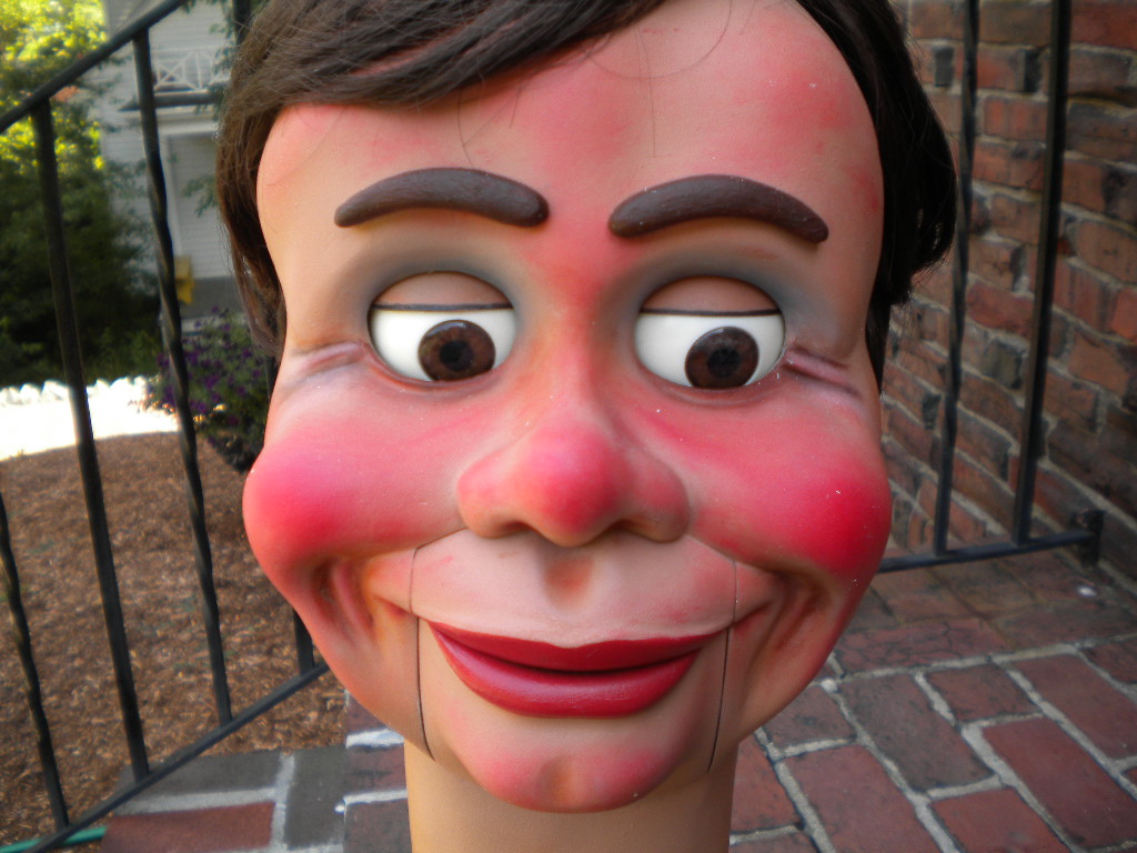 Cecil Wigglenose, a ventriloquist figure attributed to Dan Lavender