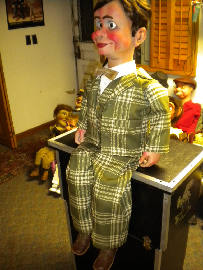 Cecil Wigglenose, a ventriloquist figure attributed to Dan Lavender