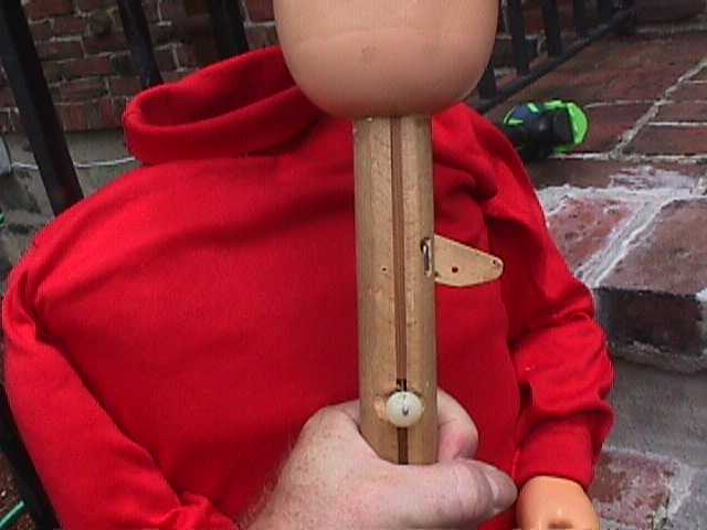 Knucklehead Smiff, a ventriloquist figure attributed to Brant Gilmer