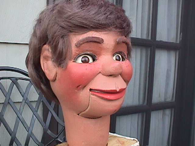 Wood Carved, a ventriloquist figure attributed to Brian Hamilton