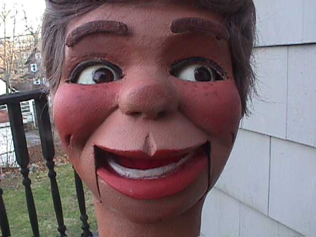 Wood Carved, a ventriloquist figure attributed to Brian Hamilton