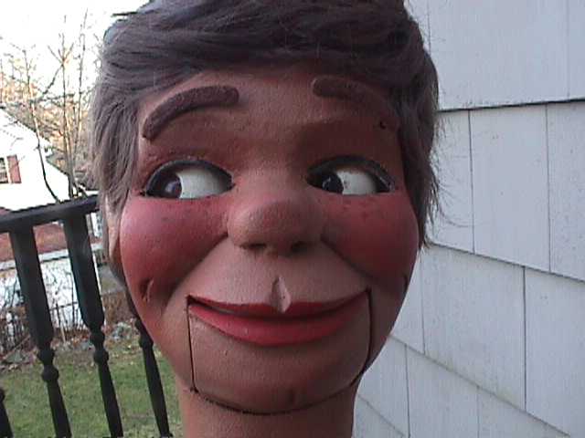 Wood Carved, a ventriloquist figure attributed to Brian Hamilton