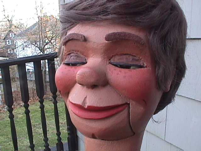 Wood Carved, a ventriloquist figure attributed to Brian Hamilton