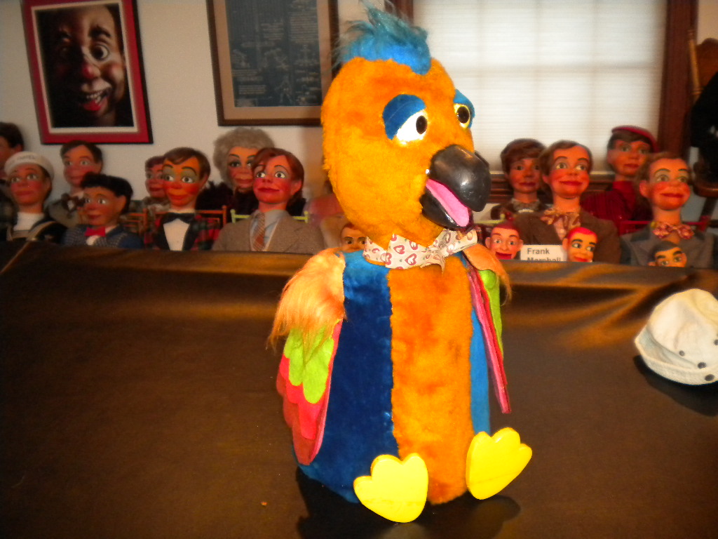 Brain Bird, a ventriloquist figure attributed to Brian Hamilton