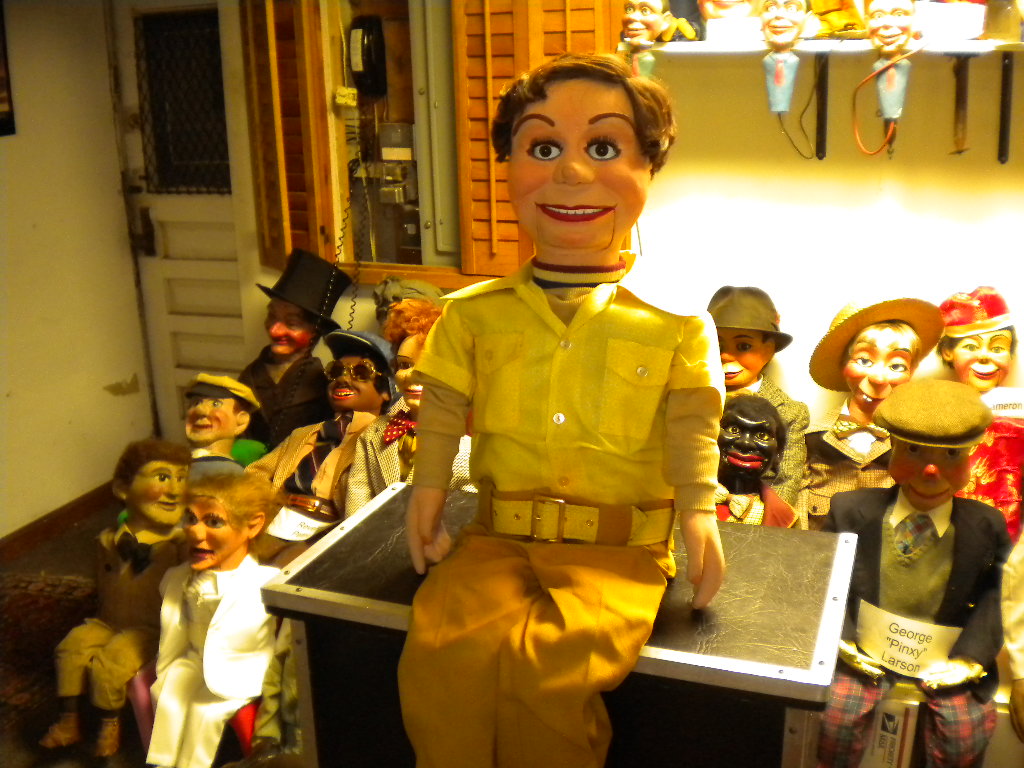 Skinny Dugan, a ventriloquist figure attributed to Howie Olson