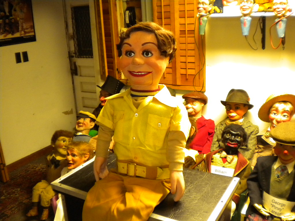 Skinny Dugan, a ventriloquist figure attributed to Howie Olson
