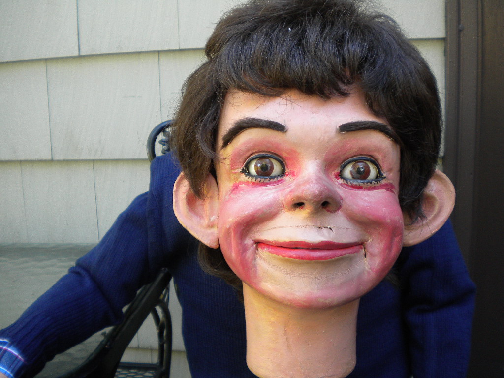 Len Cheeky Boy, a ventriloquist figure attributed to Len Insull