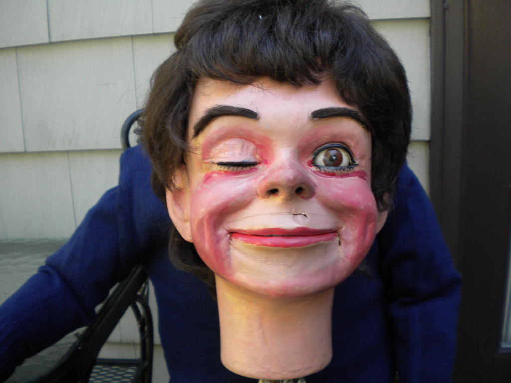 Len Cheeky Boy, a ventriloquist figure attributed to Len Insull