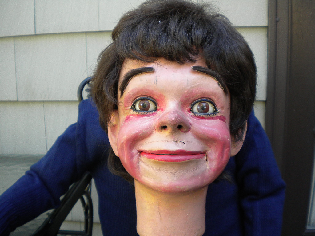Len Cheeky Boy, a ventriloquist figure attributed to Len Insull