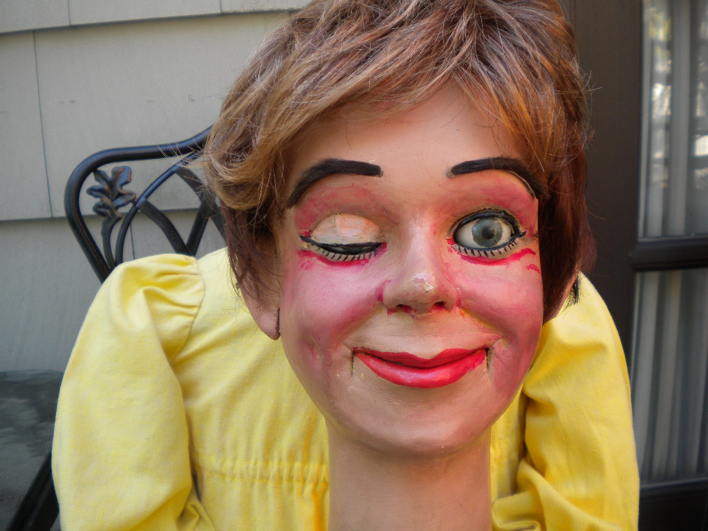 Super Rare Len Female, a ventriloquist figure attributed to Len Insull