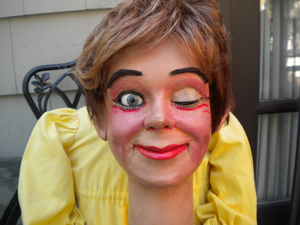 Super Rare Len Female, a ventriloquist figure attributed to Len Insull