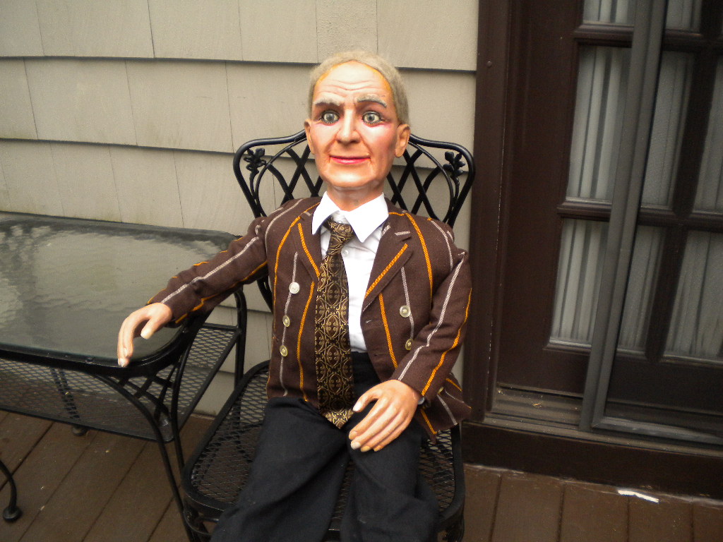 Old Man Len, a ventriloquist figure attributed to Len Insull