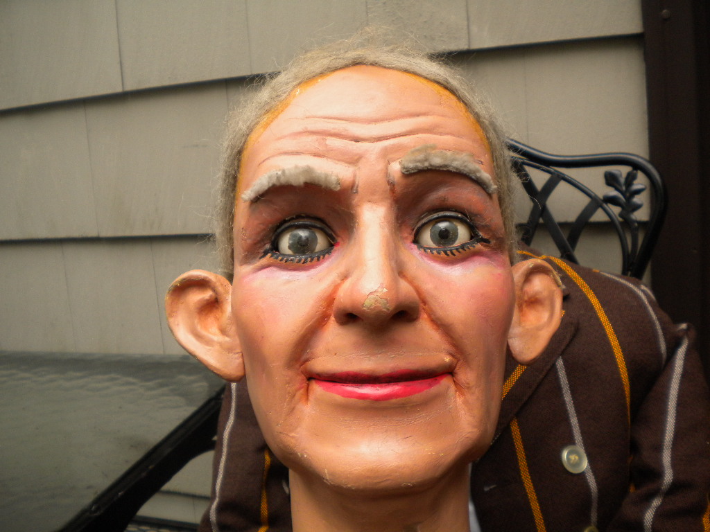 Old Man Len, a ventriloquist figure attributed to Len Insull