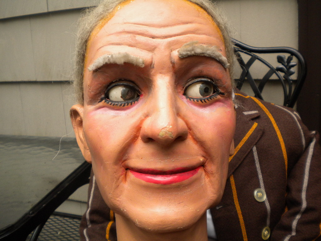 Old Man Len, a ventriloquist figure attributed to Len Insull