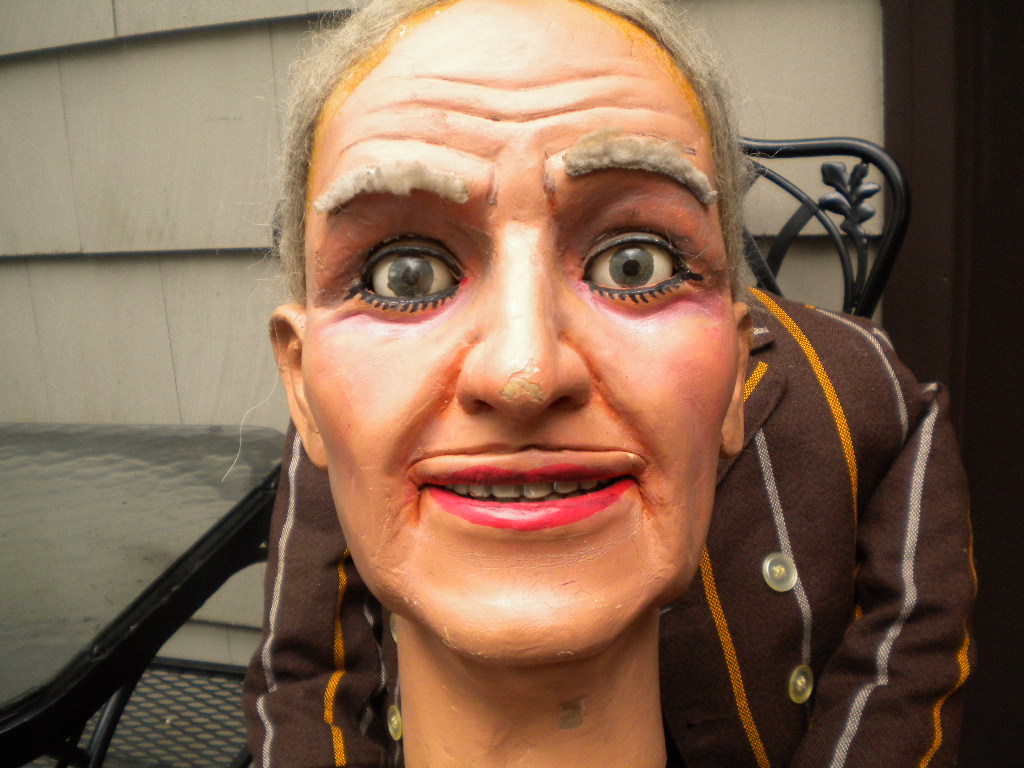 Old Man Len, a ventriloquist figure attributed to Len Insull
