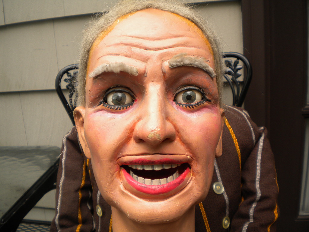 Old Man Len, a ventriloquist figure attributed to Len Insull
