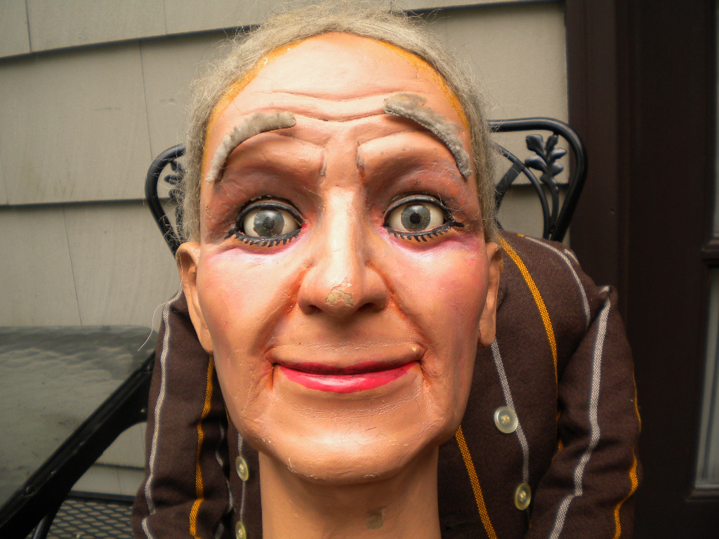 Old Man Len, a ventriloquist figure attributed to Len Insull