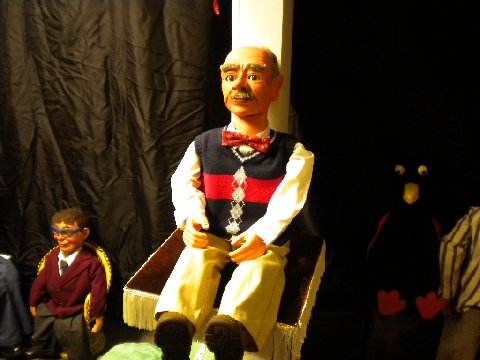 Mr Crabbe, a ventriloquist figure attributed to Bob Isaacson