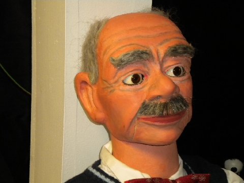 Mr Crabbe, a ventriloquist figure attributed to Bob Isaacson