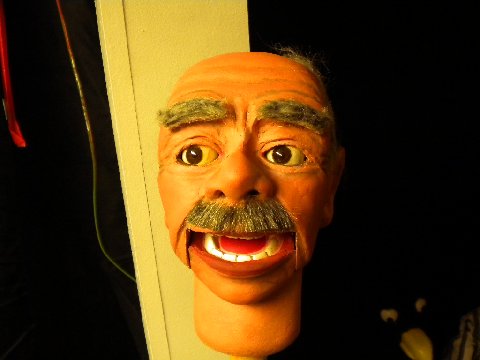 Mr Crabbe, a ventriloquist figure attributed to Bob Isaacson