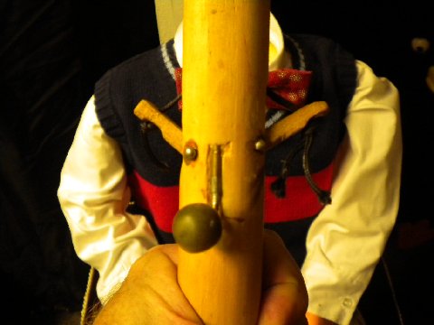 Mr Crabbe, a ventriloquist figure attributed to Bob Isaacson