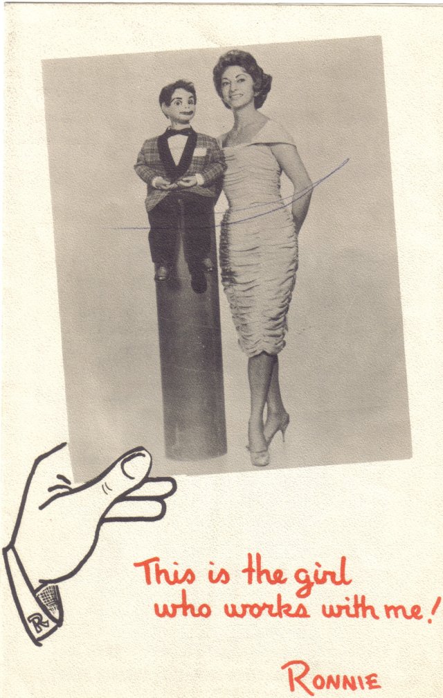 Vicki Taylor & Ronnie, a ventriloquist figure attributed to John Carroll