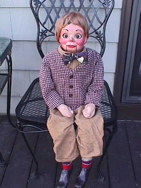 Tiny, a ventriloquist figure attributed to Madeleine Maher