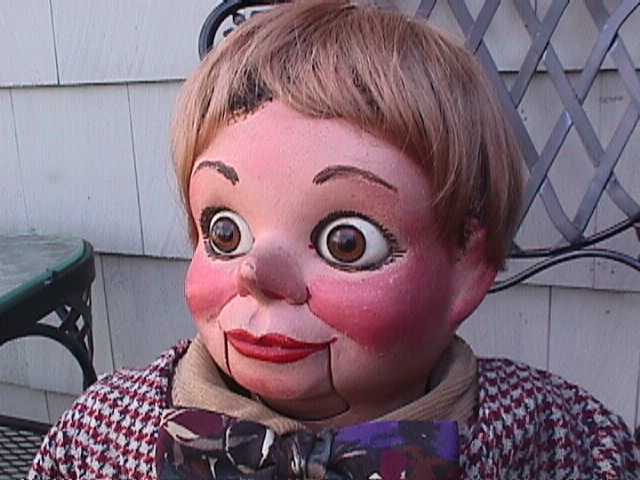 Tiny, a ventriloquist figure attributed to Madeleine Maher