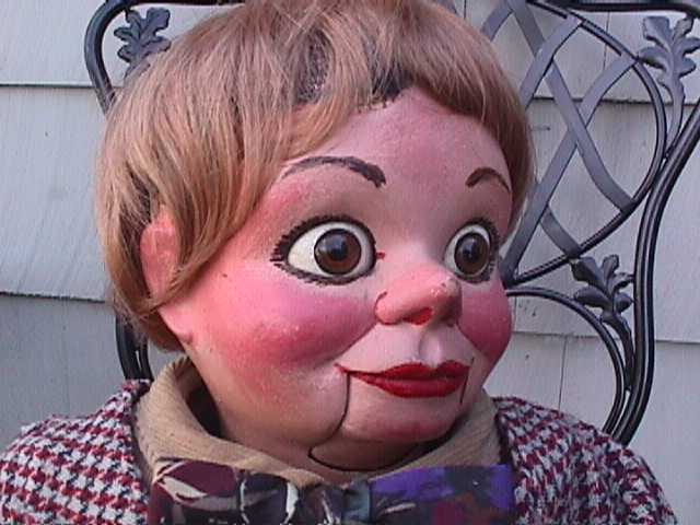 Tiny, a ventriloquist figure attributed to Madeleine Maher