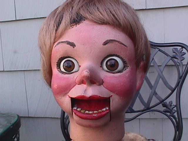 Tiny, a ventriloquist figure attributed to Madeleine Maher