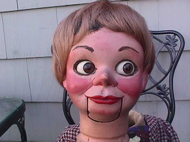 Tiny, a ventriloquist figure attributed to Madeleine Maher