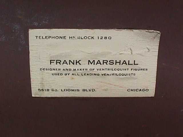 A photograph from the Frank Marshall collection pages