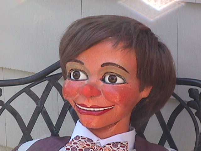 Showing His Teeth, a ventriloquist figure attributed to Frank Marshall