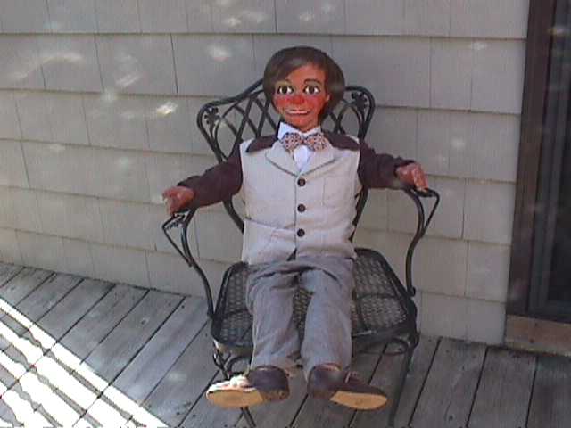 Showing His Teeth, a ventriloquist figure attributed to Frank Marshall