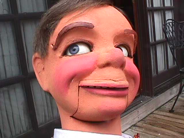 Bob McElroy, a ventriloquist figure attributed to Frank Marshall