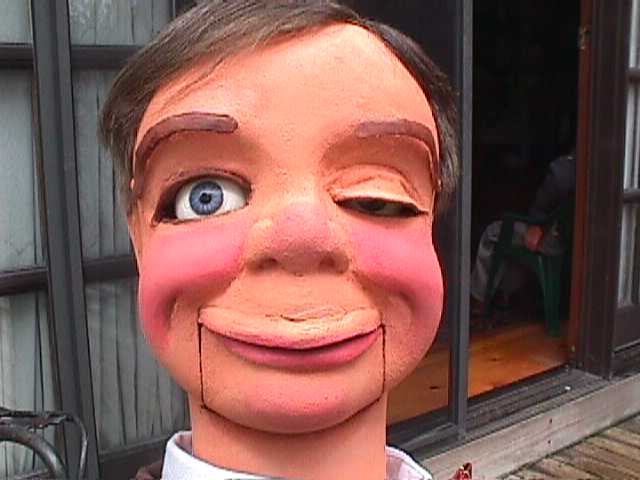 Bob McElroy, a ventriloquist figure attributed to Frank Marshall