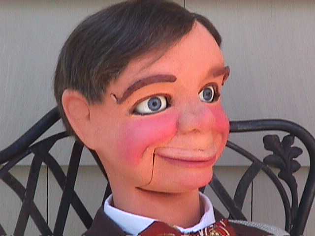 Bob McElroy, a ventriloquist figure attributed to Frank Marshall