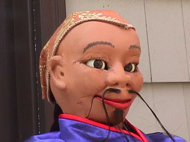 Stanley Burns' Dr Lichi, a ventriloquist figure attributed to Frank Marshall