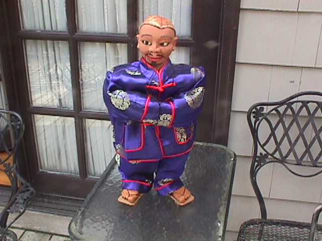 Stanley Burns' Dr Lichi, a ventriloquist figure attributed to Frank Marshall