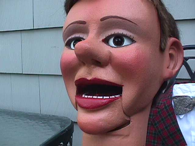 Bernie Birchwood, a ventriloquist figure attributed to Frank Marshall