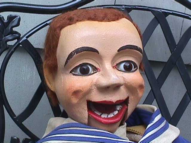 Used by Roy Catell, a ventriloquist figure attributed to Frank Marshall