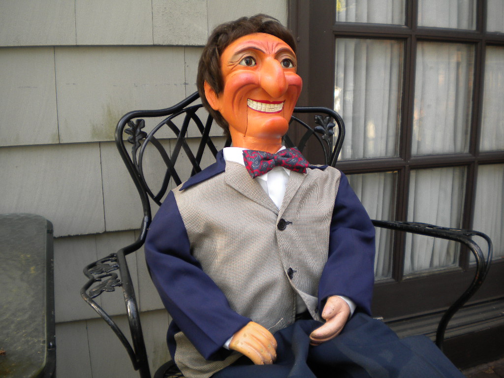Lucky Charlie a Very Rare Is Restored, a ventriloquist figure attributed to Frank Marshall