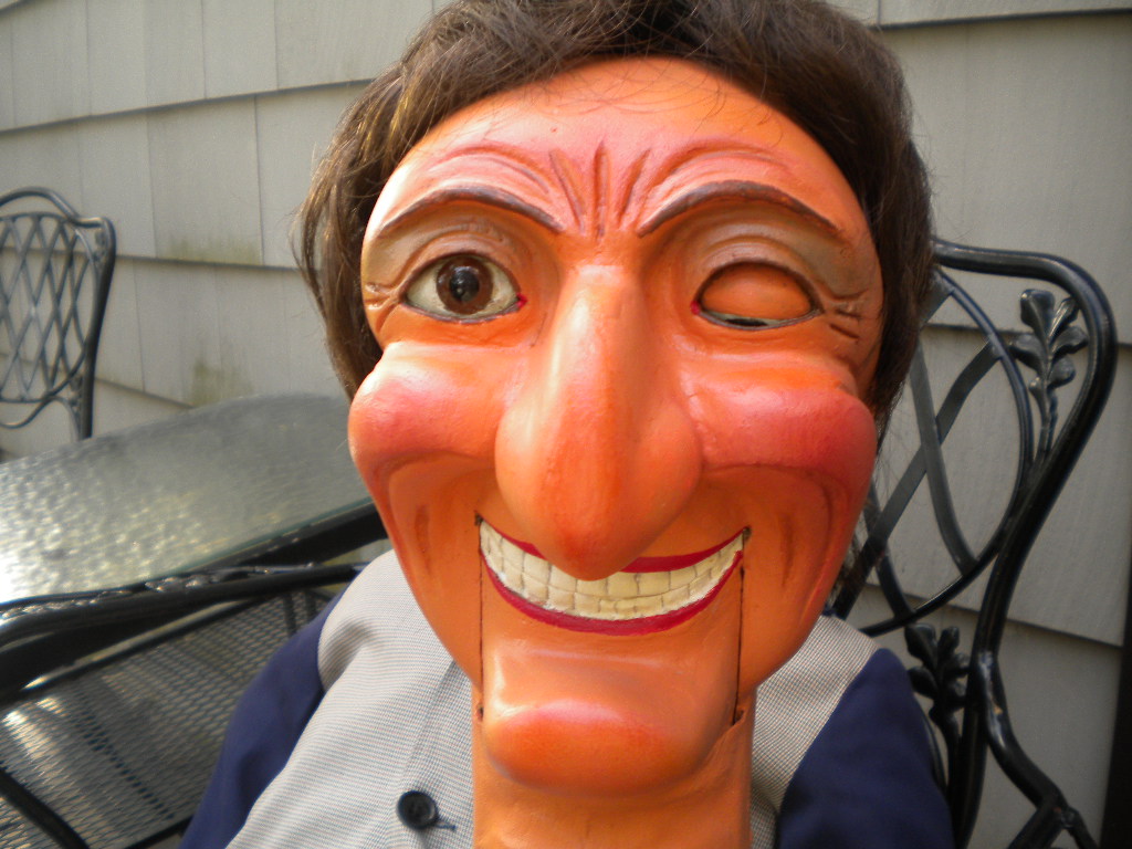 Lucky Charlie a Very Rare Is Restored, a ventriloquist figure attributed to Frank Marshall