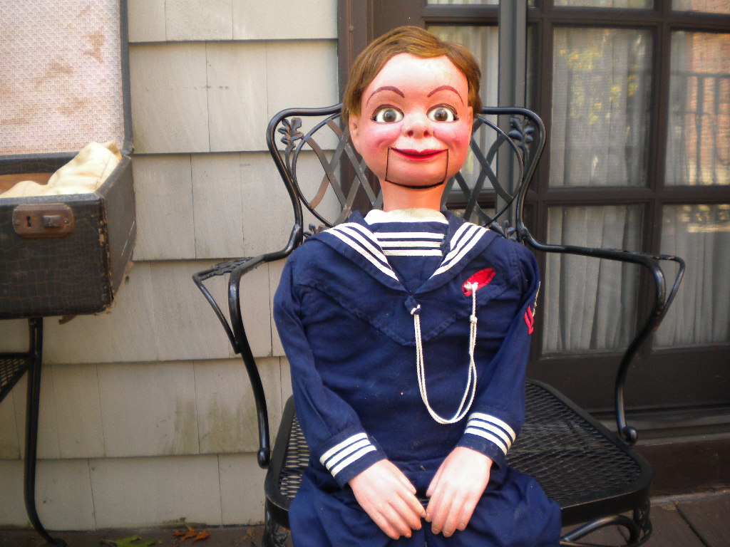 Woody As Used by Walter Olsen, a ventriloquist figure attributed to Frank Marshall